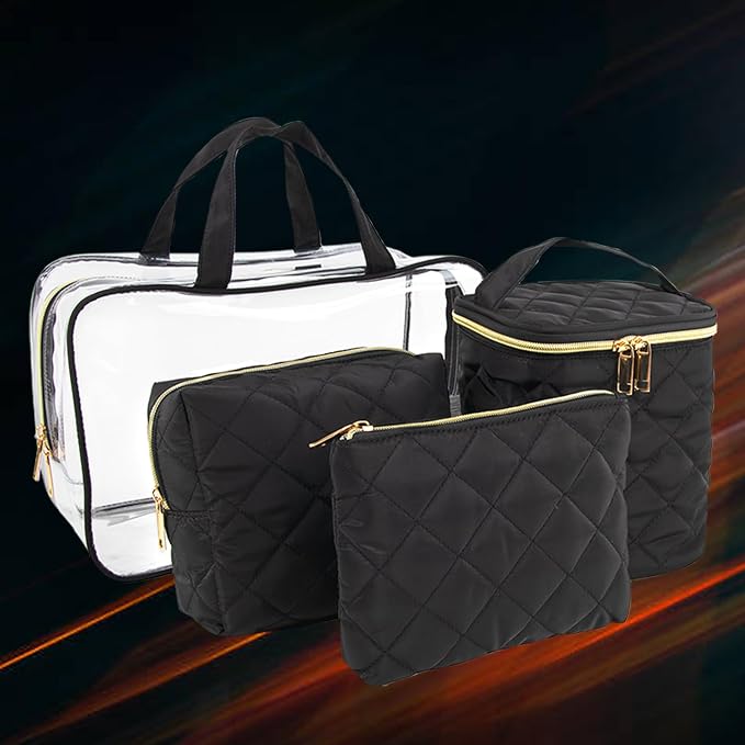 Sleek Quilted Black