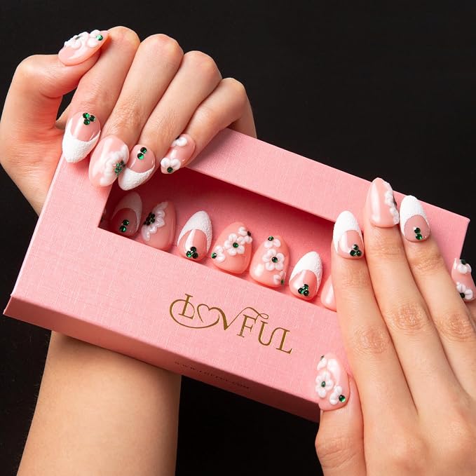 Floral French Tip Round