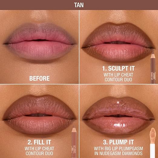 Tan - Sculpt: Neutral Tan Brown / Fill: Nude Caramel