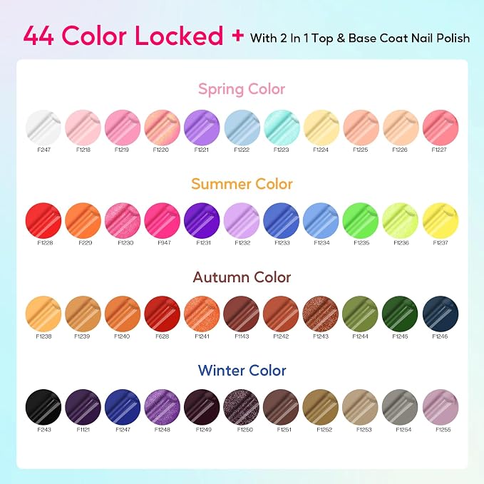 45pcs Nail Polish Set 0.27fl.oz