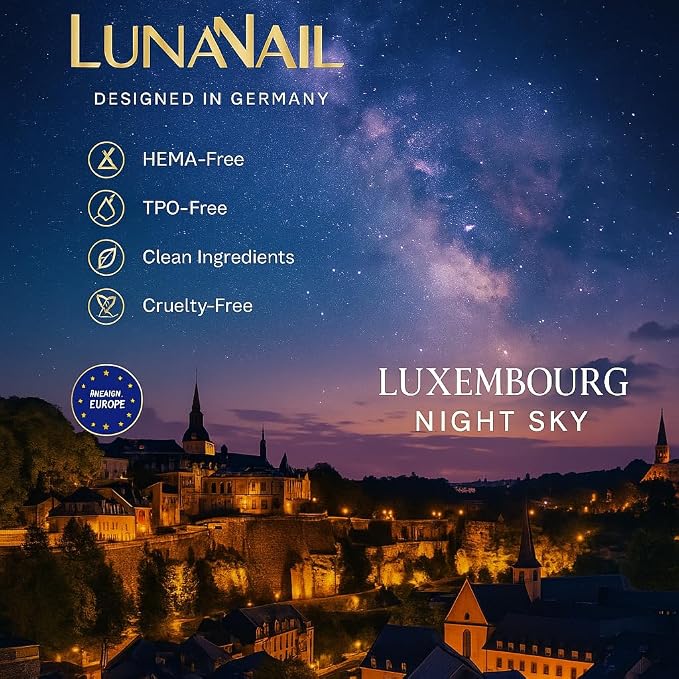 Luxembourg Night Sky Glitter