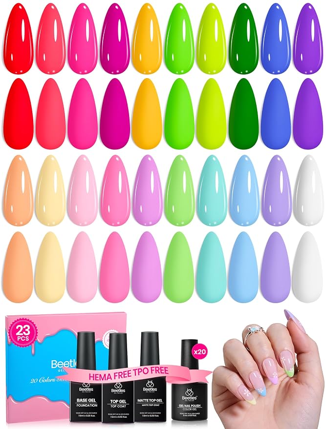 0-0-0 Deal Box Rainbow Core Gel Polish Set Pink