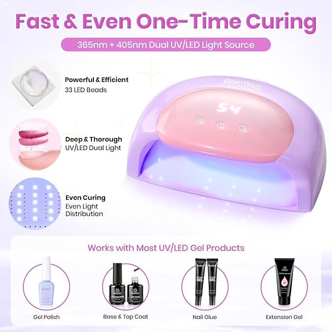 Z-UV Nail Lamp for Hands & Feet Candy Purple