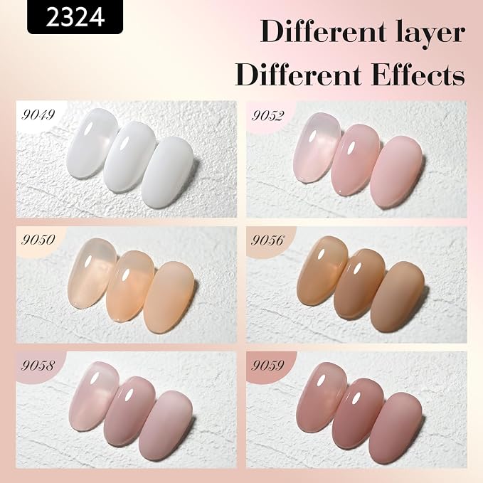 Sheer Milky Nude Pink Set