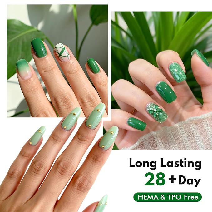 30 Green Colors Set