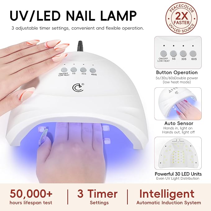65PCs Gel Nail Polish Kit