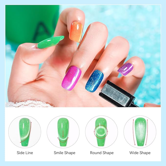 10 Colors-Summer Cat Eye Gel