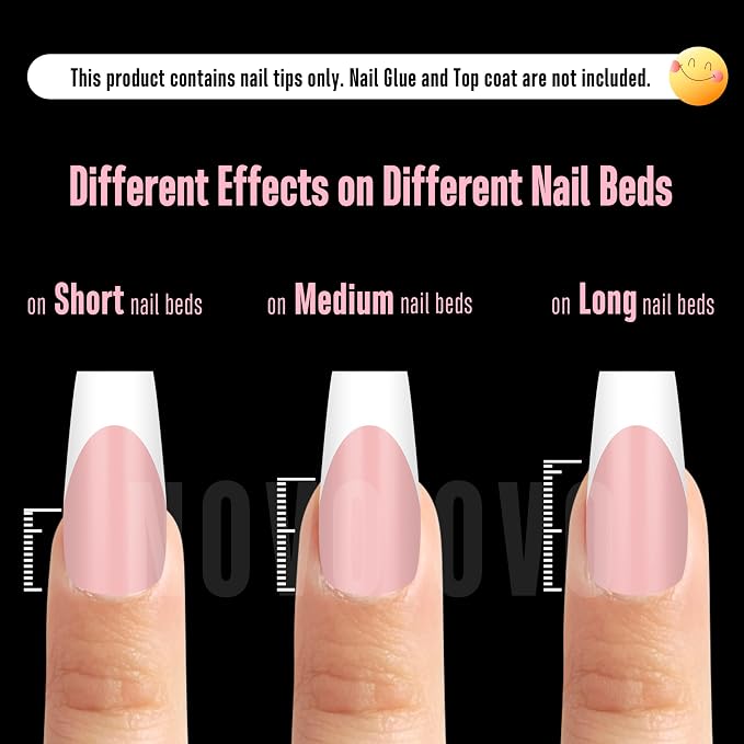 Coffin White French Tip Baby Pink