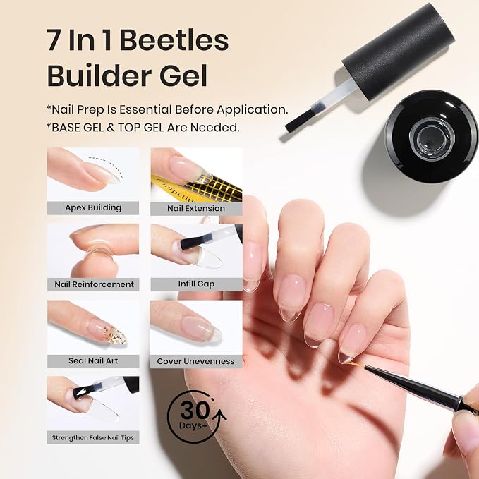 Blooming Gel and Builder Nail Gel