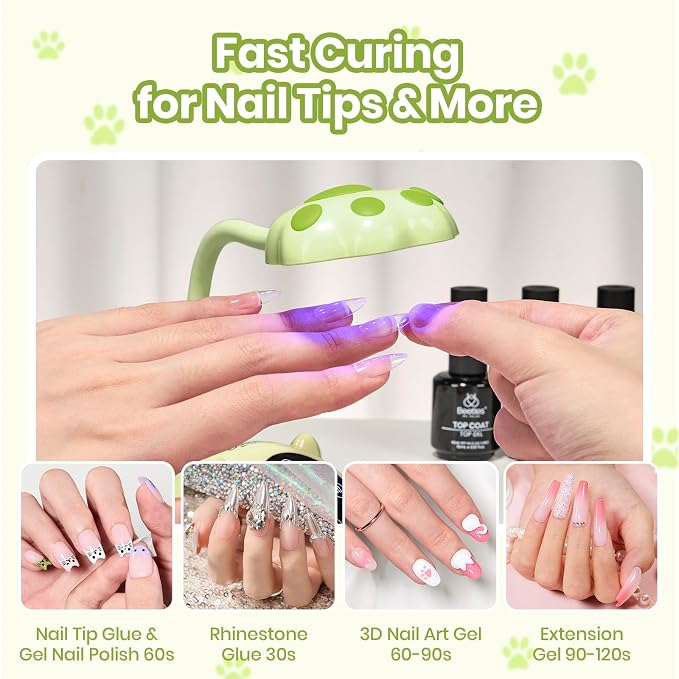 Green Meowgic LemonMeow Mini UV Nail Lamp