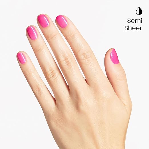 I’m Not Really an Influencer | Semi-Sheer Bright Neutral Pink Fuchsia with Glitter