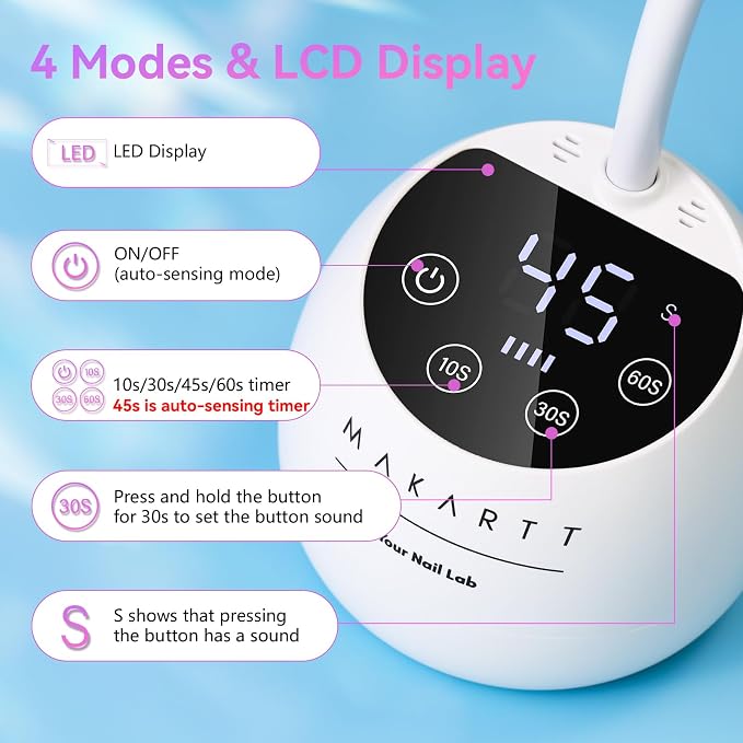 A5-uv nail lamp-White