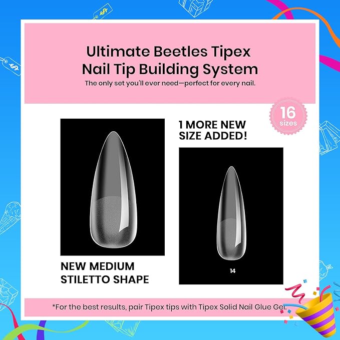 3 - Tipex Nails Kit | Short Almond | 224