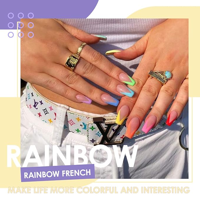 GL18-09 - pink, purple, red, orange, yellow, green, and blue tones