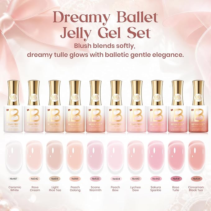 Sheer Nude Pink Jelly Set | Dreamy Ballet