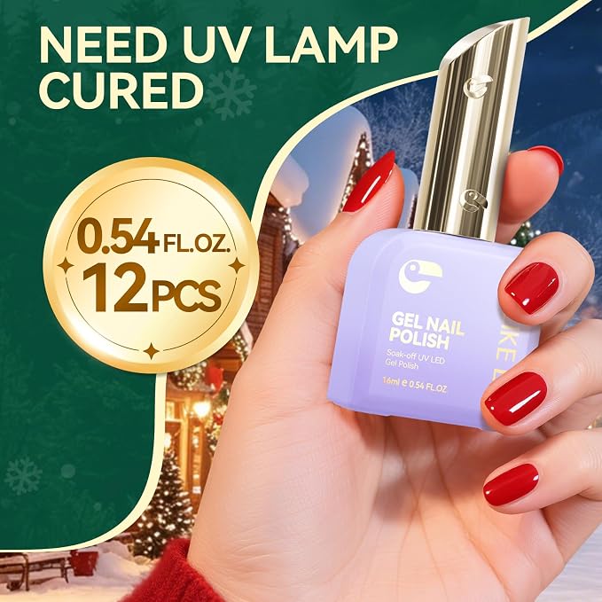 12 Colors Christmas Glitter Set