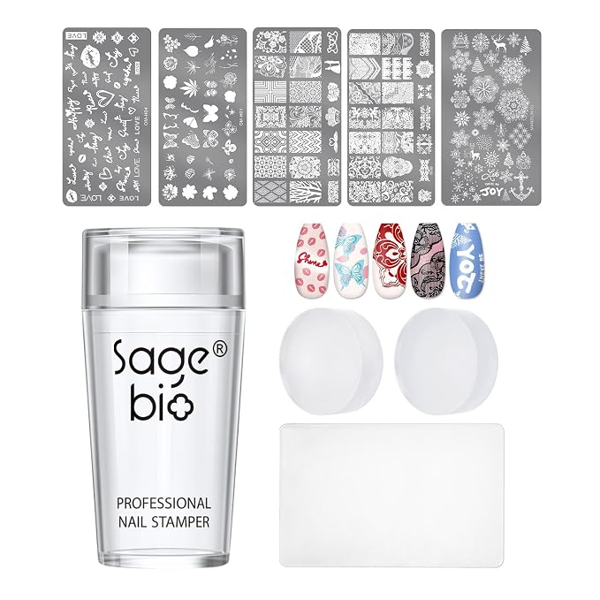 Nail Stamper with 5 Art Plates C