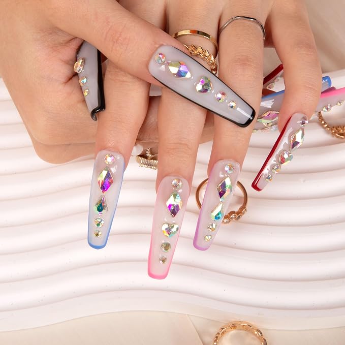 Galaxy Colorful French Tip