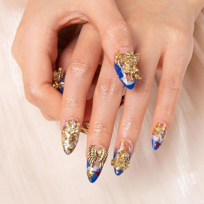 The Palace of Murals Blue French Tip