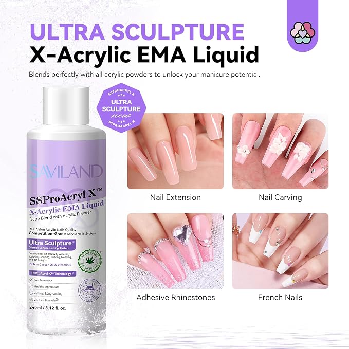 B3-8 oz Liquid Monomer with Brushes