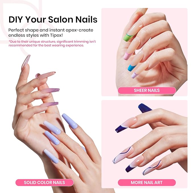 2 - Tipex Nails Kit | Long Coffin | 224