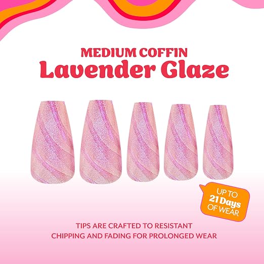 Lavender Glaze Coffin
