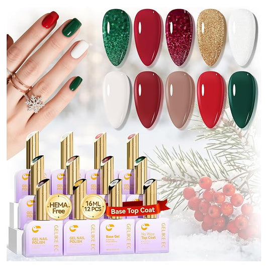 12 Colors Christmas Glitter Set