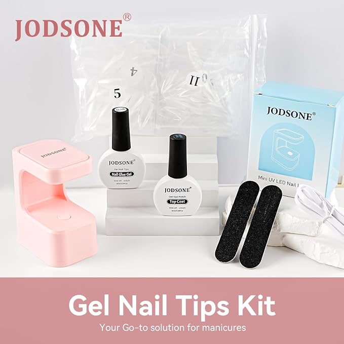 Lamp Clear Nail Tips-Long Almond-1