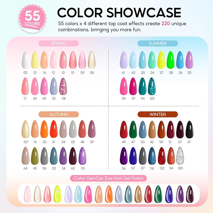 82PCS Gel Nail Kit