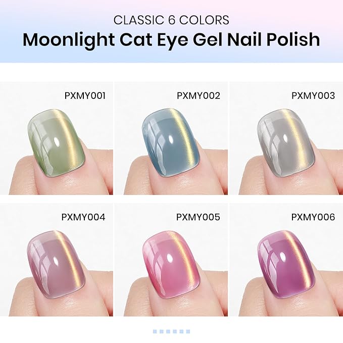 6 Colors Dawn Cat Eye Gel