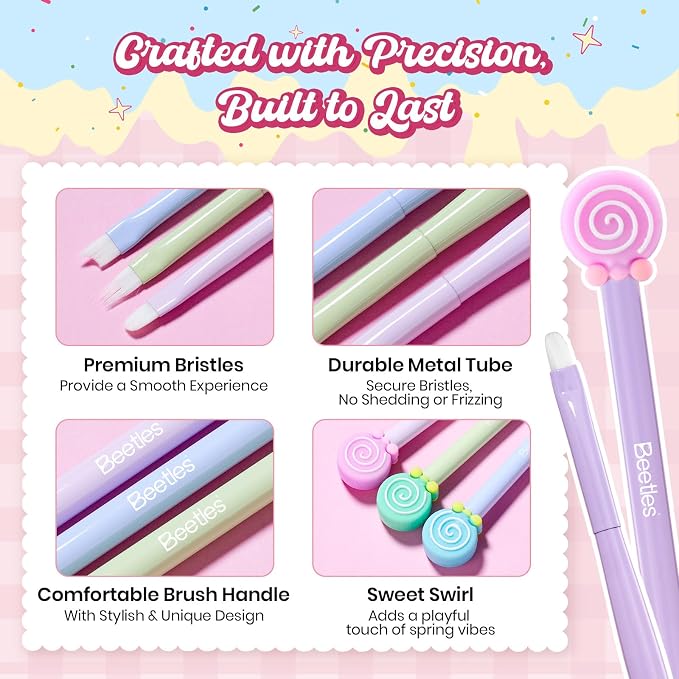 6pcs Spring Nail Art Brushes