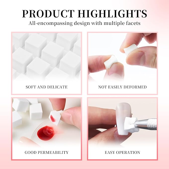 1inch/2CM Big Nail Sponges Set