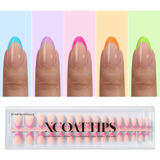 01 S - Almond Bright Pastel French in Peach Base