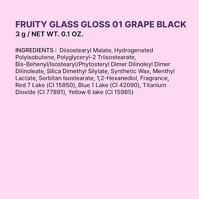GLASS GLOSS - 01 GRAPE BLACK