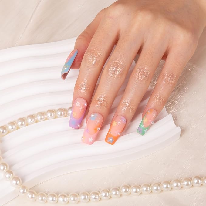 Summer Breeze Blue French Tip
