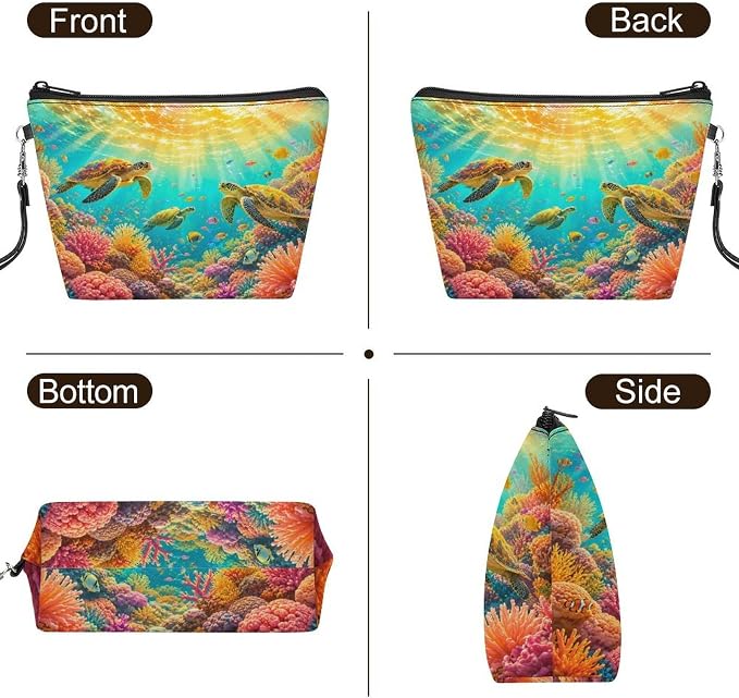 Colorful Sea Turtles Coral Reef