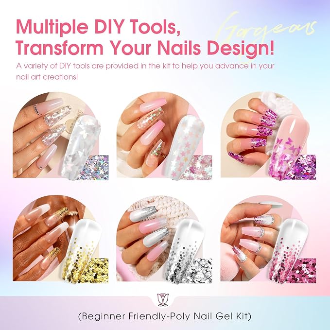 20 Color Poly Nail Gel Kit-02