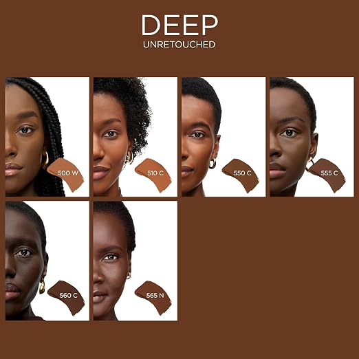 560 Suede C: deep skin with cool/deep rich red undertones