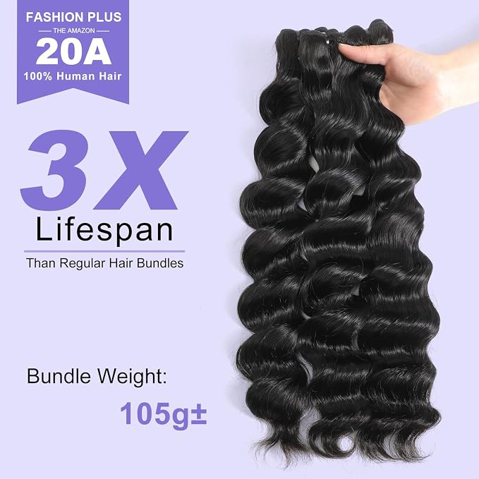Loose Deep Wave Bundles Natural Color