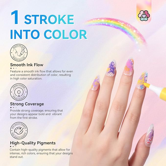 24 Colors Nail Polish Pens Set 2