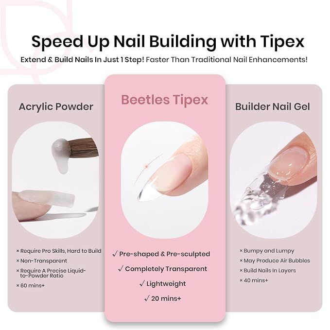 1E-Oval Medium 192Pcs (Tipex Nail Tips)