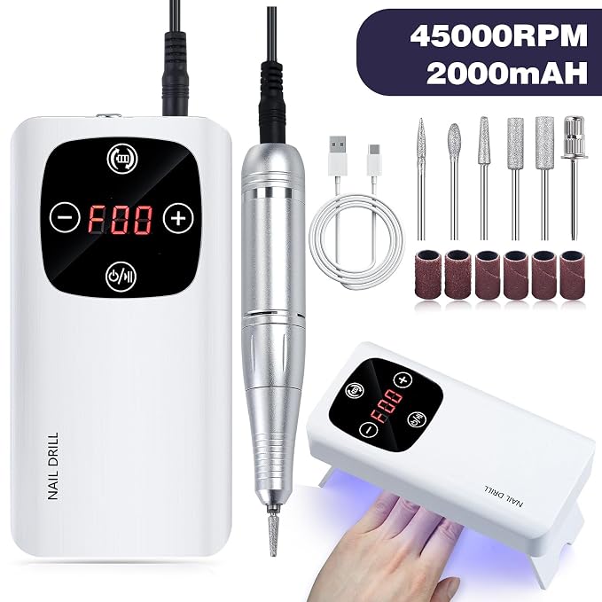 Usb Nail Drill, White V3
