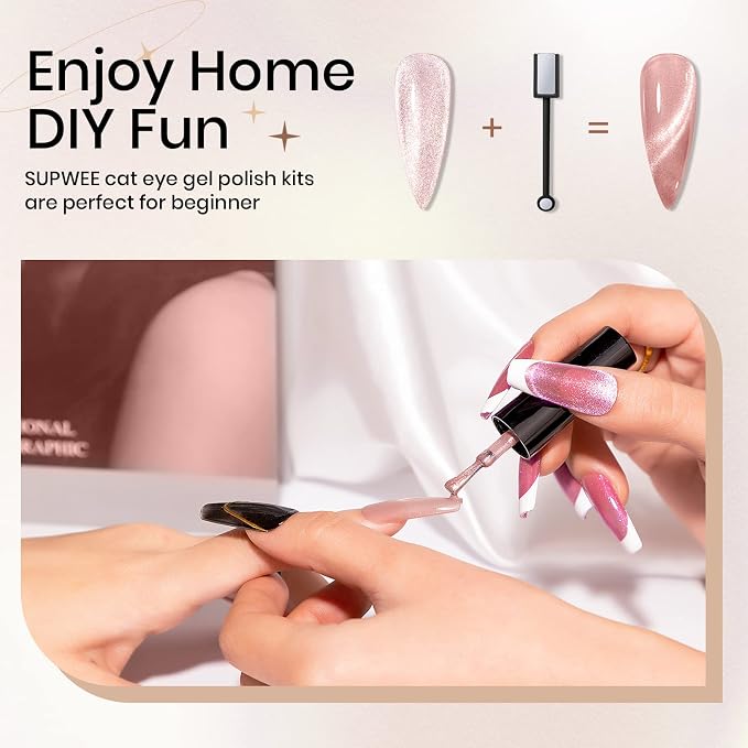 12 Colors Smoothie Cat Eye Gel
