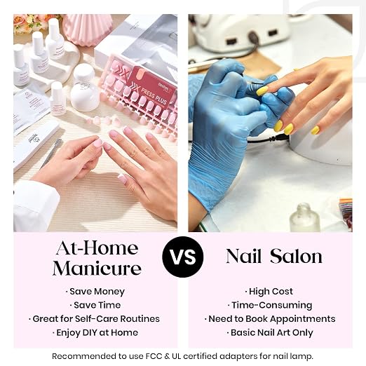 G - Press On Nail Kit | Short Amlond | DIY