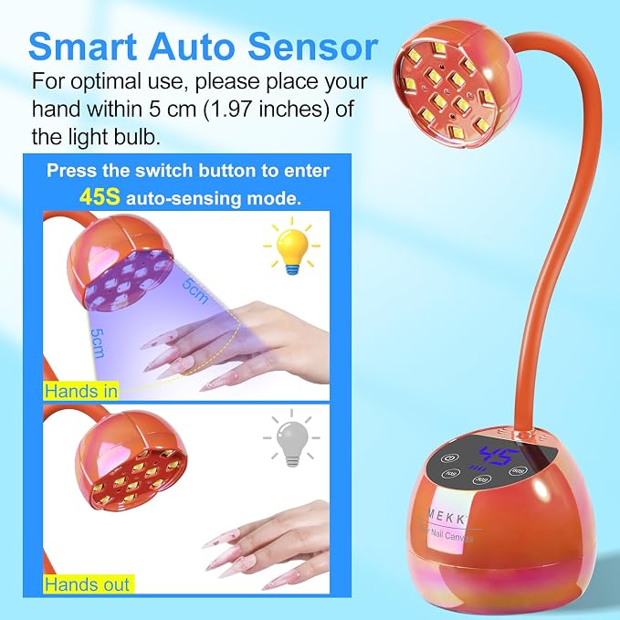 A-nail lamp-glazed orange
