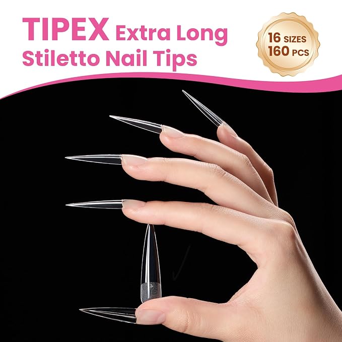 1 - Tipex Lite Nails Only | XXL Stiletto | 160