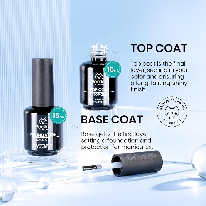 Base & Top Coat with Nail Dehydrator & Primer