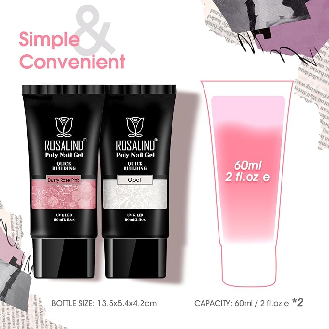 60ML*2 Opal&Rose Pink