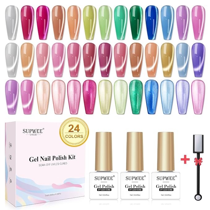 24 Colors Summer Cat Eye Gel