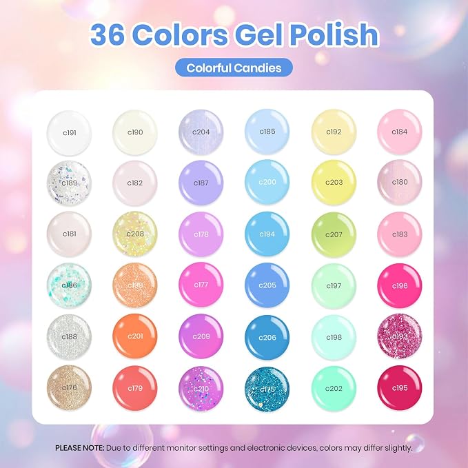 Colorful Candies-36 Colors
